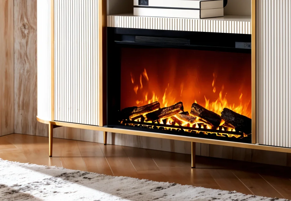 modern freestanding electric fireplace